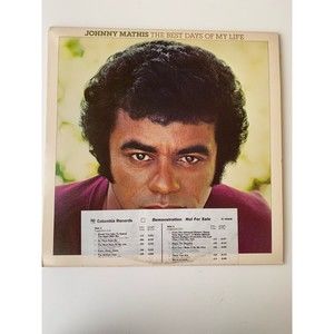 Johnny Mathis Best Days Of My Life PROMO LP Columbia JC 35649 EX Vinyl Record